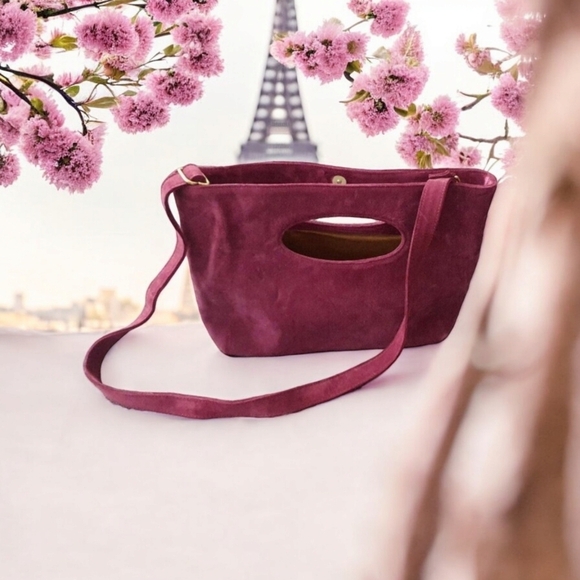 ceri hoover - classic tote - medium sized bag - juniper suede leather - Picture 2 of 16